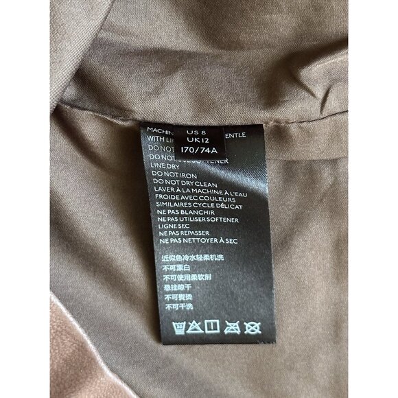 Free People Rust Brown Faux Suede A-Line Mini Skirt Women’s Size 8 NWOT - Picture 9 of 9